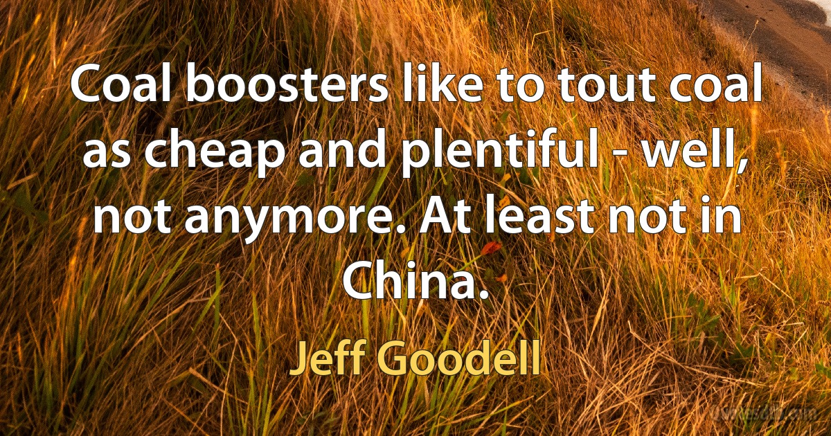 Coal boosters like to tout coal as cheap and plentiful - well, not anymore. At least not in China. (Jeff Goodell)