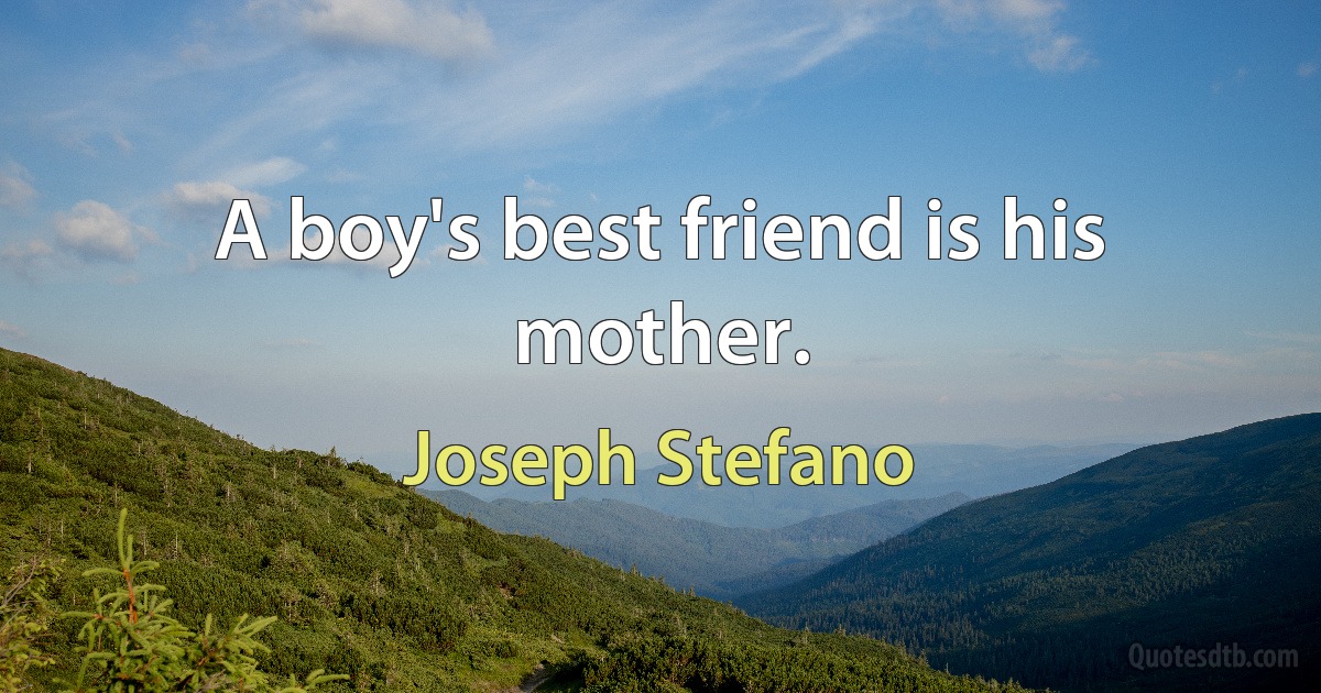 A boy's best friend is his mother. (Joseph Stefano)