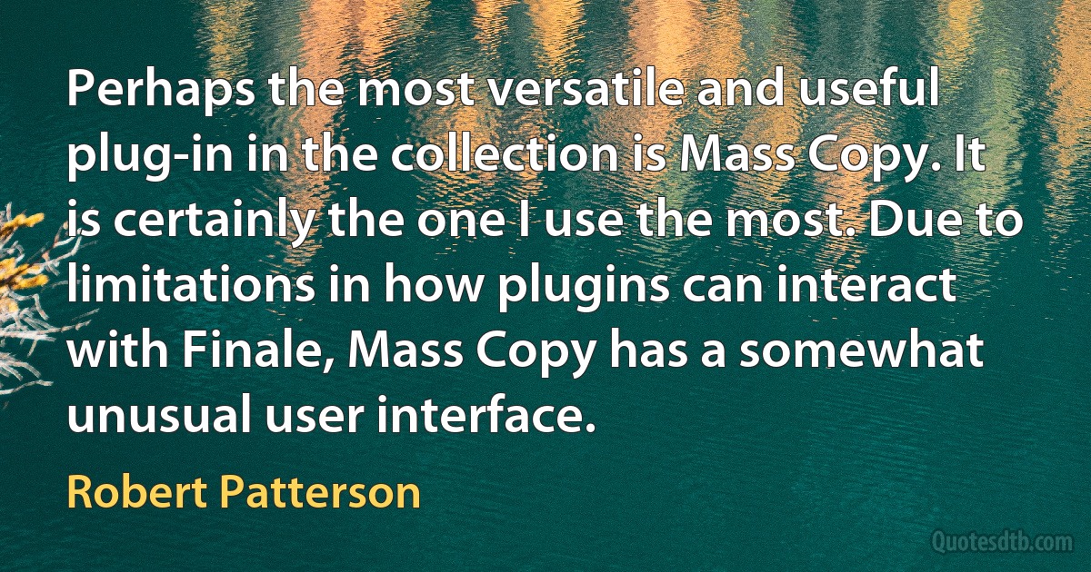 Perhaps the most versatile and useful plug-in in the collection is Mass Copy. It is certainly the one I use the most. Due to limitations in how plugins can interact with Finale, Mass Copy has a somewhat unusual user interface. (Robert Patterson)