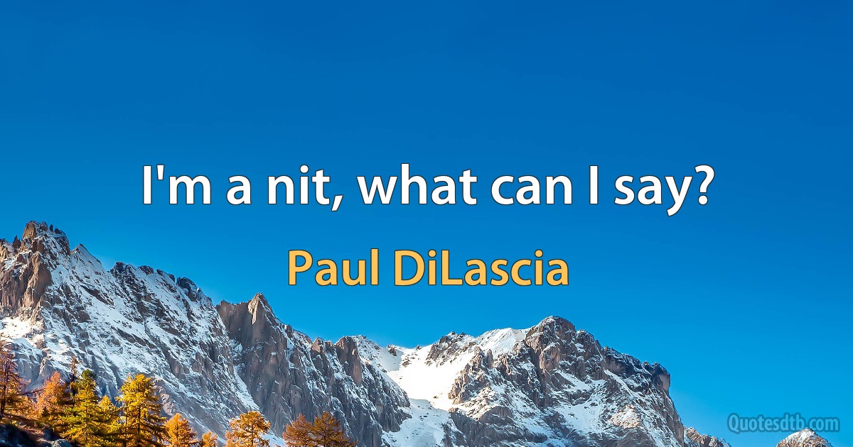 I'm a nit, what can I say? (Paul DiLascia)